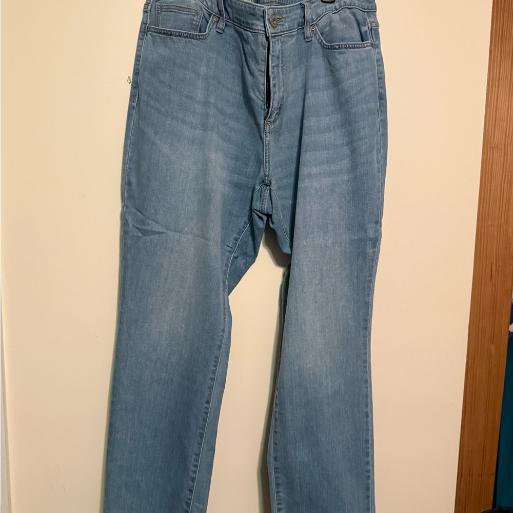 St. John's Bay Light Blue Straight Leg Jeans